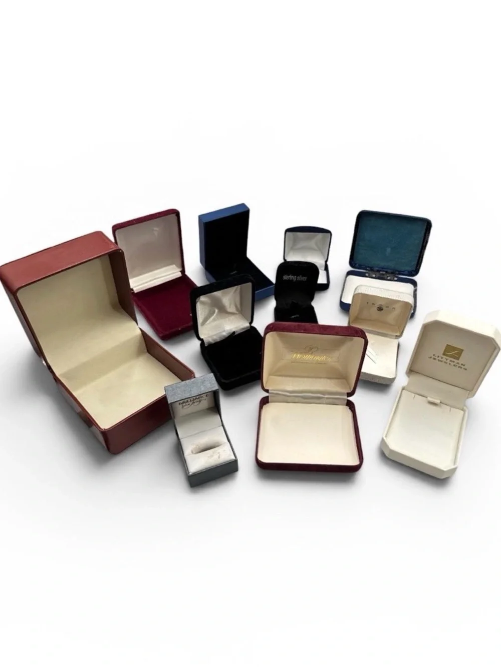 Vintage Jewelry Gift Box Lot 53 Empty Ring Necklace, Bracelet & Earring Boxes